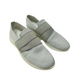 Vince Women Gray Slip On Sneaker Flats 7.5 Fabric Shoes Casual Comfort W…